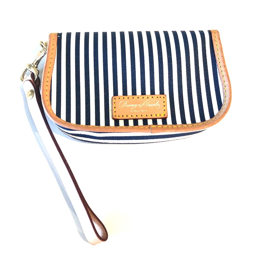 Dooney and Bourke striped wristlet